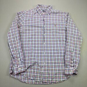 Ralph Lauren Mens XL Classic Fit Plaid Button Down Shirt Multi Color Cotton Long